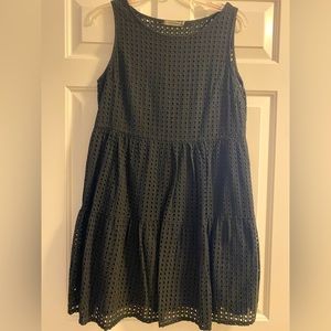 SOLD - Black eyelet dress